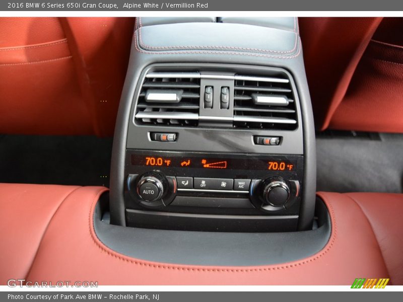 Alpine White / Vermillion Red 2016 BMW 6 Series 650i Gran Coupe