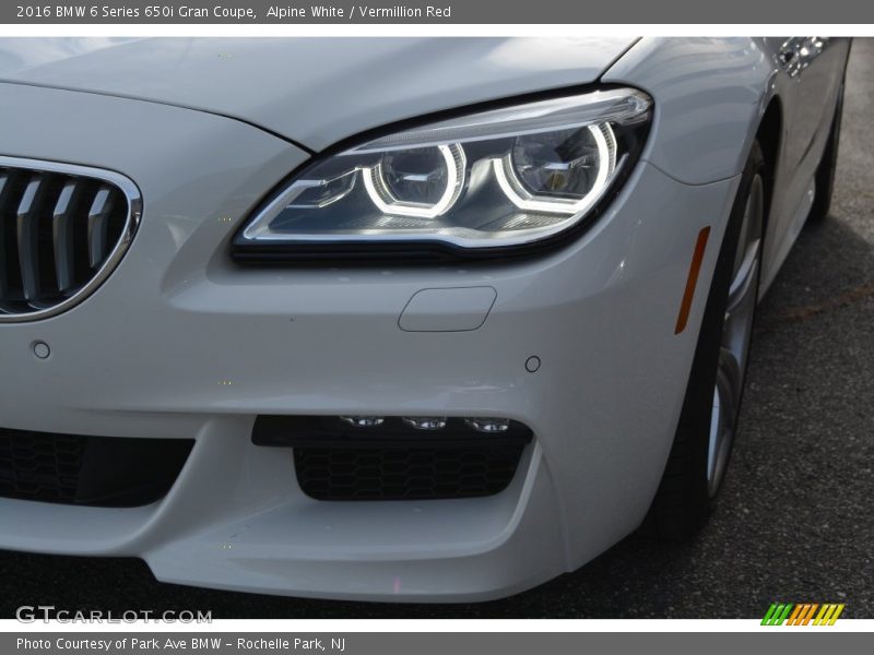 Alpine White / Vermillion Red 2016 BMW 6 Series 650i Gran Coupe