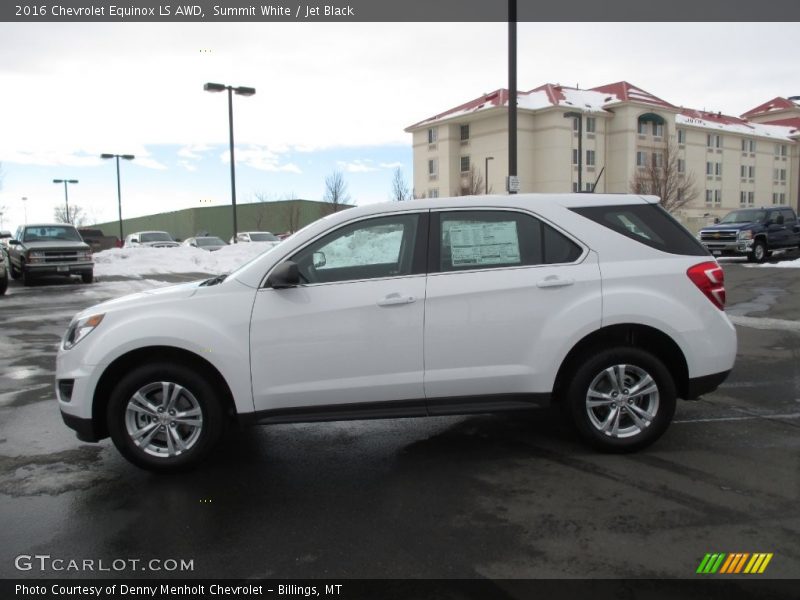 Summit White / Jet Black 2016 Chevrolet Equinox LS AWD