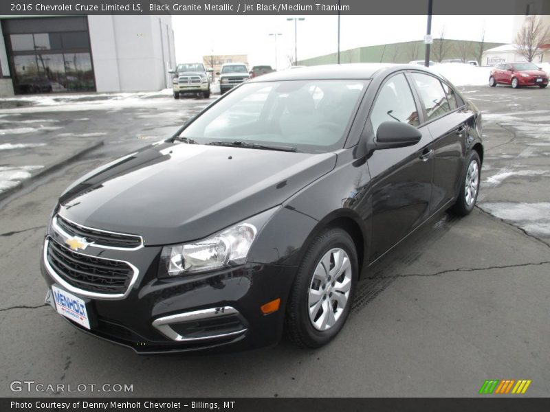 Black Granite Metallic / Jet Black/Medium Titanium 2016 Chevrolet Cruze Limited LS