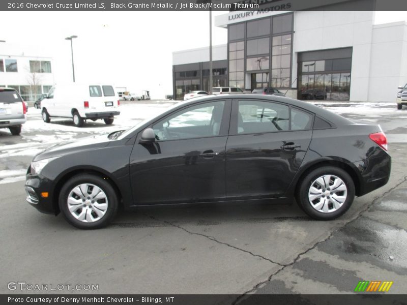Black Granite Metallic / Jet Black/Medium Titanium 2016 Chevrolet Cruze Limited LS