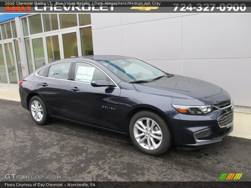 Blue Velvet Metallic / Dark Atmosphere/Medium Ash Gray 2016 Chevrolet Malibu LT