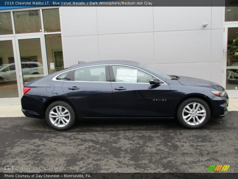 Blue Velvet Metallic / Dark Atmosphere/Medium Ash Gray 2016 Chevrolet Malibu LT