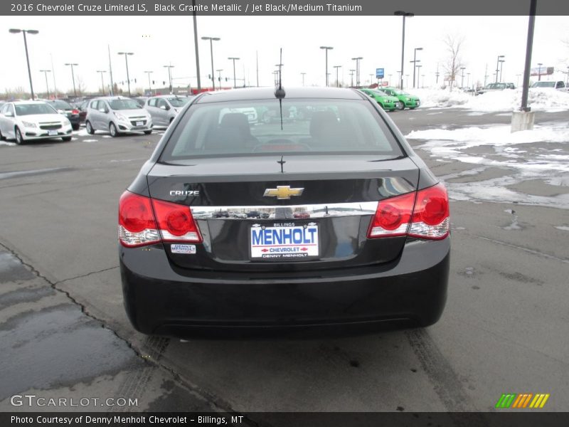 Black Granite Metallic / Jet Black/Medium Titanium 2016 Chevrolet Cruze Limited LS