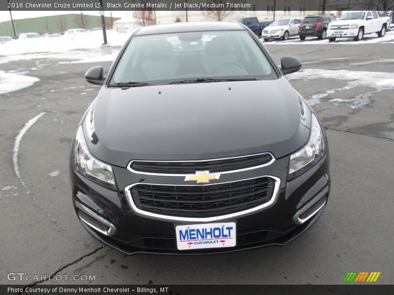 Black Granite Metallic / Jet Black/Medium Titanium 2016 Chevrolet Cruze Limited LS