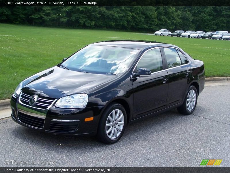 Black / Pure Beige 2007 Volkswagen Jetta 2.0T Sedan