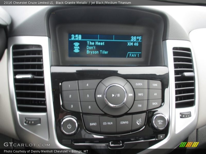 Black Granite Metallic / Jet Black/Medium Titanium 2016 Chevrolet Cruze Limited LS