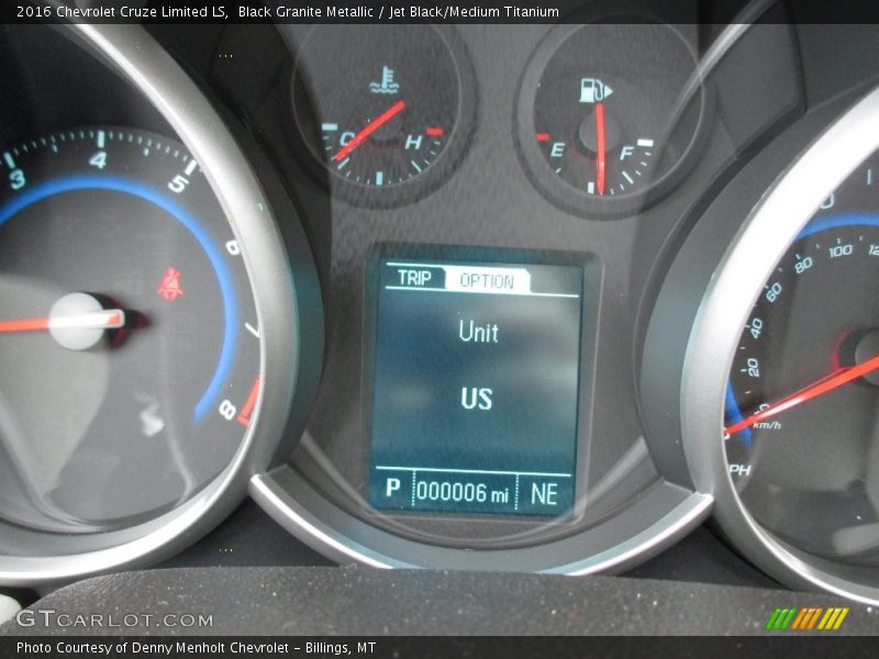 Black Granite Metallic / Jet Black/Medium Titanium 2016 Chevrolet Cruze Limited LS