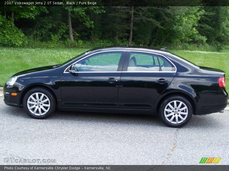 Black / Pure Beige 2007 Volkswagen Jetta 2.0T Sedan