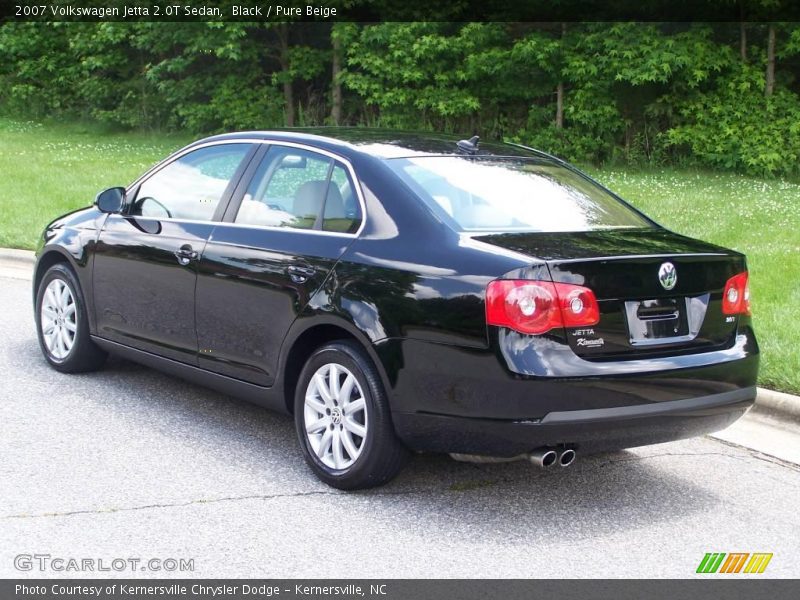 Black / Pure Beige 2007 Volkswagen Jetta 2.0T Sedan