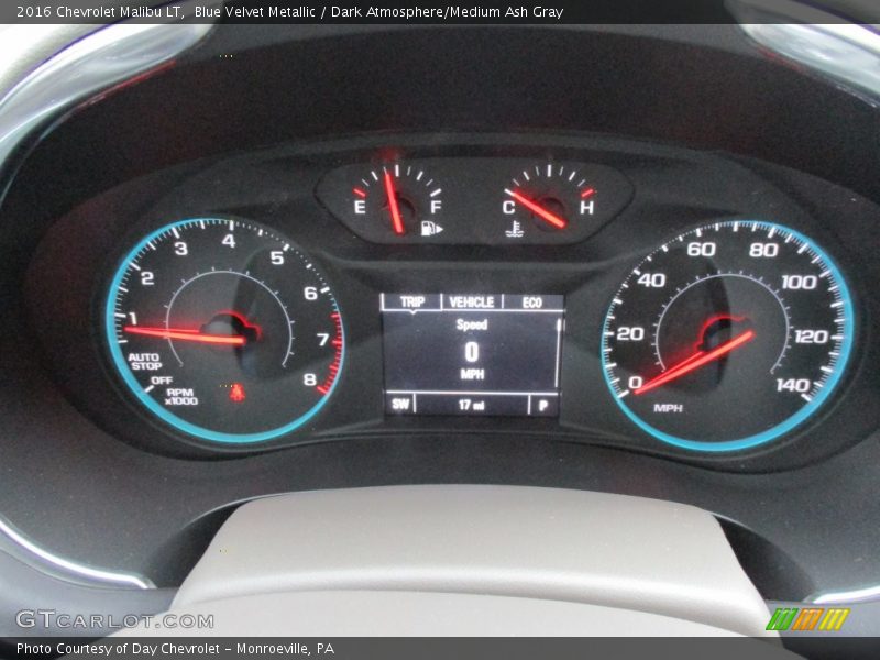 Blue Velvet Metallic / Dark Atmosphere/Medium Ash Gray 2016 Chevrolet Malibu LT