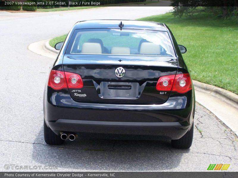 Black / Pure Beige 2007 Volkswagen Jetta 2.0T Sedan