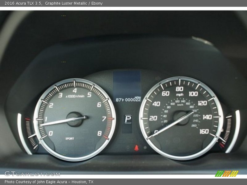 Graphite Luster Metallic / Ebony 2016 Acura TLX 3.5