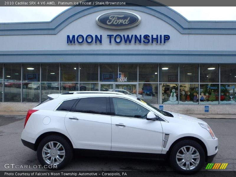 Platinum Ice Tricoat / Shale/Brownstone 2010 Cadillac SRX 4 V6 AWD