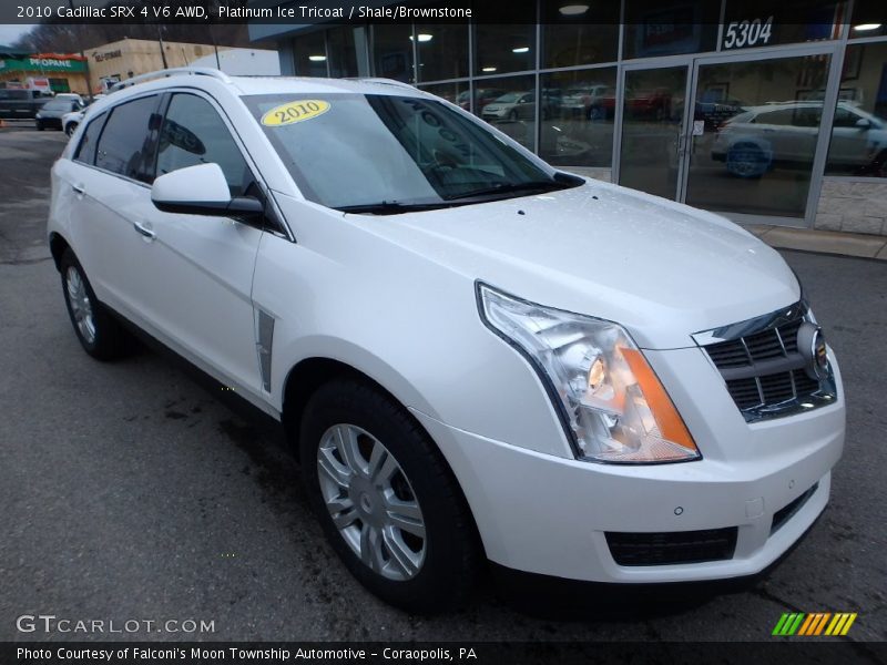 Platinum Ice Tricoat / Shale/Brownstone 2010 Cadillac SRX 4 V6 AWD