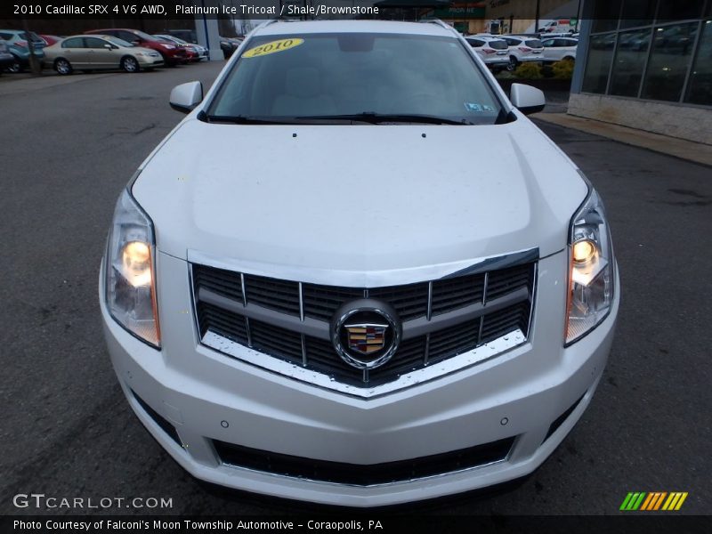Platinum Ice Tricoat / Shale/Brownstone 2010 Cadillac SRX 4 V6 AWD