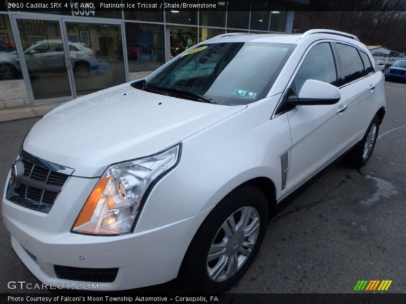 Platinum Ice Tricoat / Shale/Brownstone 2010 Cadillac SRX 4 V6 AWD