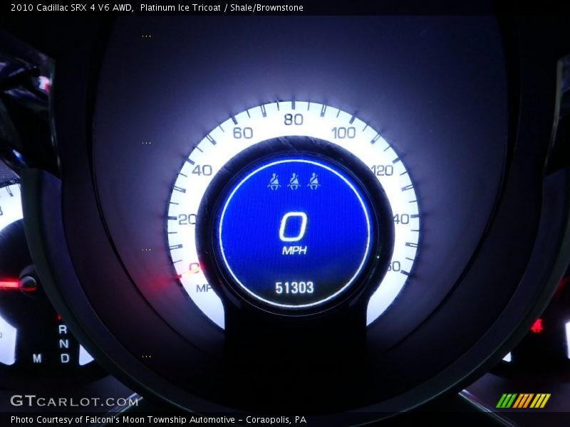 Platinum Ice Tricoat / Shale/Brownstone 2010 Cadillac SRX 4 V6 AWD