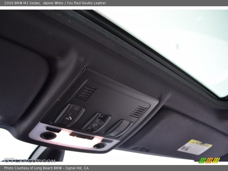 Alpine White / Fox Red Novillo Leather 2009 BMW M3 Sedan