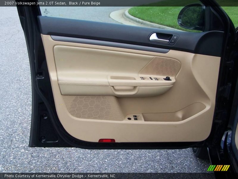 Black / Pure Beige 2007 Volkswagen Jetta 2.0T Sedan