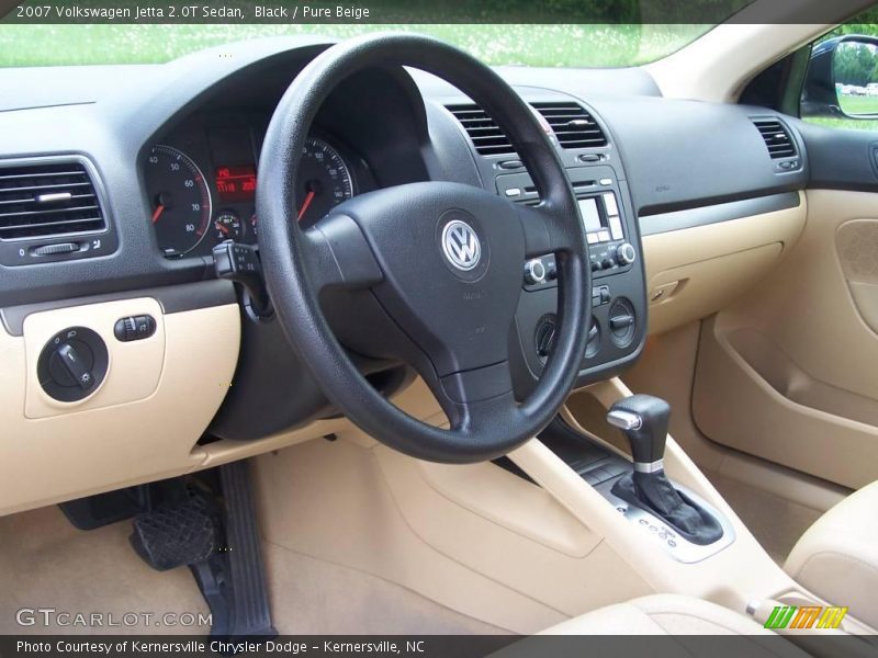 Black / Pure Beige 2007 Volkswagen Jetta 2.0T Sedan
