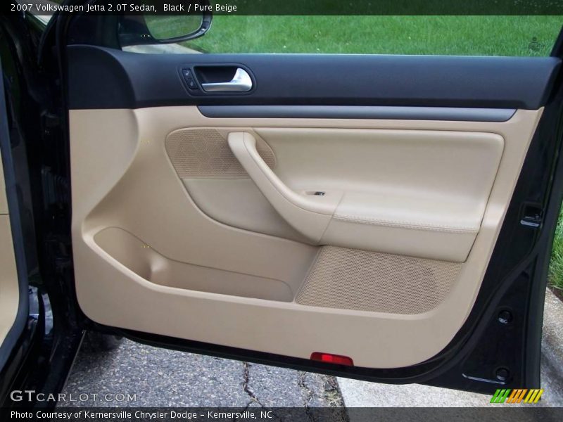 Black / Pure Beige 2007 Volkswagen Jetta 2.0T Sedan