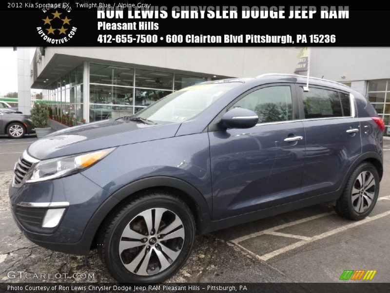 Twilight Blue / Alpine Gray 2012 Kia Sportage EX