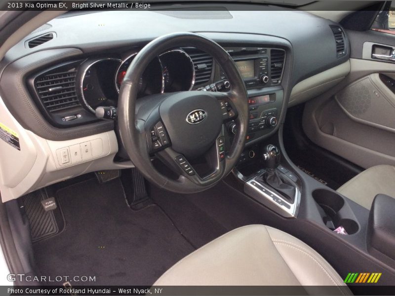 Bright Silver Metallic / Beige 2013 Kia Optima EX