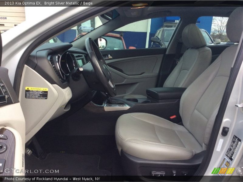 Bright Silver Metallic / Beige 2013 Kia Optima EX