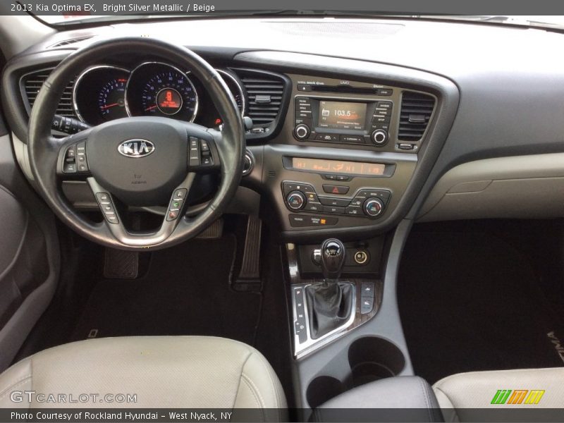 Bright Silver Metallic / Beige 2013 Kia Optima EX