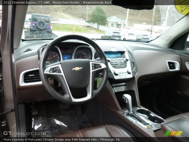 Mocha Steel Metallic / Brownstone/Jet Black 2011 Chevrolet Equinox LTZ AWD