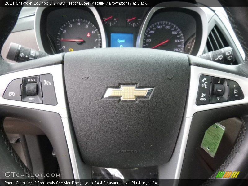 Mocha Steel Metallic / Brownstone/Jet Black 2011 Chevrolet Equinox LTZ AWD