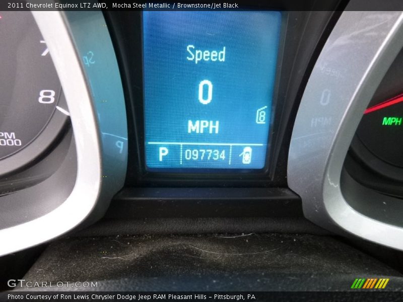 Mocha Steel Metallic / Brownstone/Jet Black 2011 Chevrolet Equinox LTZ AWD