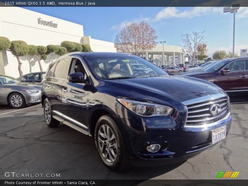 Hermosa Blue / Java 2015 Infiniti QX60 3.5 AWD