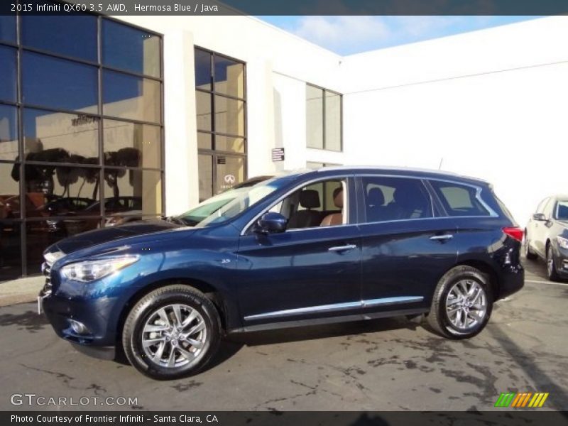 Hermosa Blue / Java 2015 Infiniti QX60 3.5 AWD