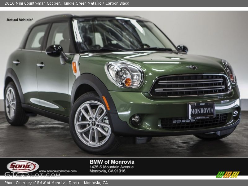 Jungle Green Metallic / Carbon Black 2016 Mini Countryman Cooper