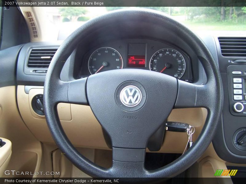 Black / Pure Beige 2007 Volkswagen Jetta 2.0T Sedan