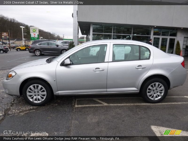 Silver Ice Metallic / Gray 2009 Chevrolet Cobalt LT Sedan