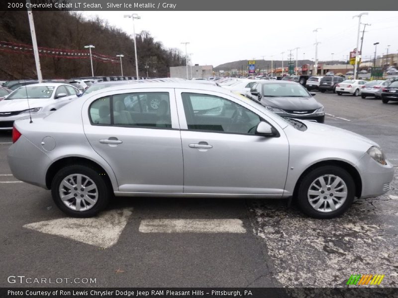 Silver Ice Metallic / Gray 2009 Chevrolet Cobalt LT Sedan