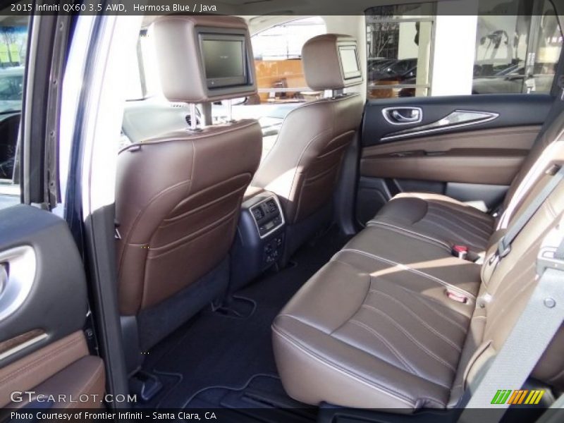 Rear Seat of 2015 QX60 3.5 AWD