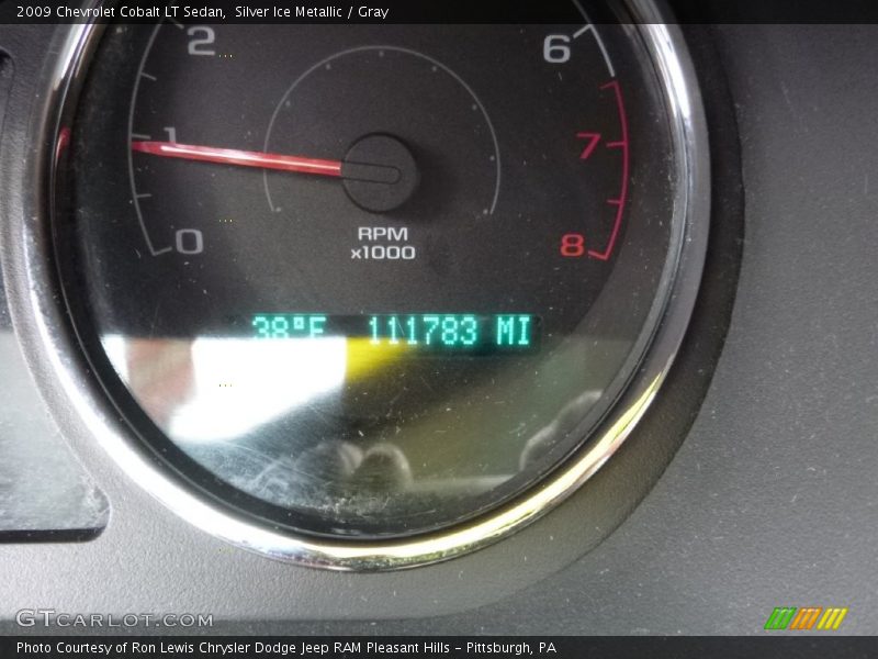 Silver Ice Metallic / Gray 2009 Chevrolet Cobalt LT Sedan