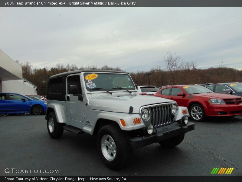 Bright Silver Metallic / Dark Slate Gray 2006 Jeep Wrangler Unlimited 4x4
