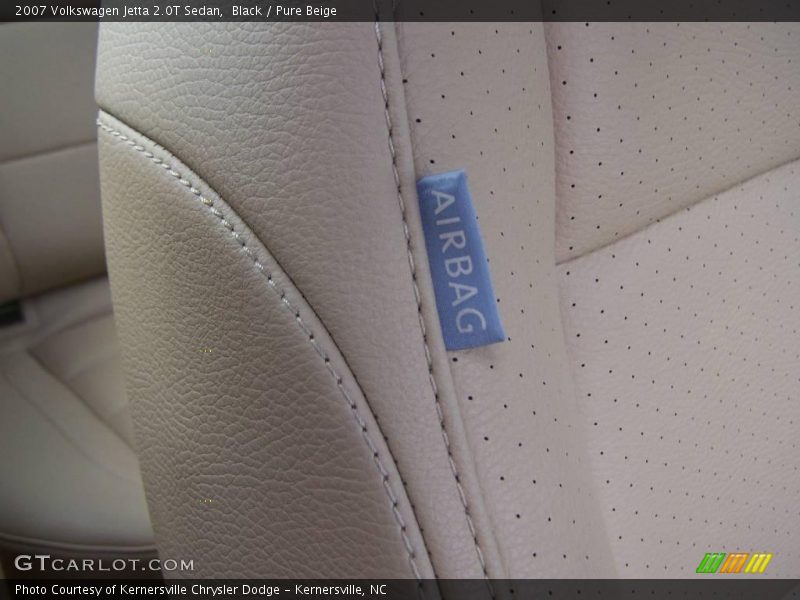 Black / Pure Beige 2007 Volkswagen Jetta 2.0T Sedan
