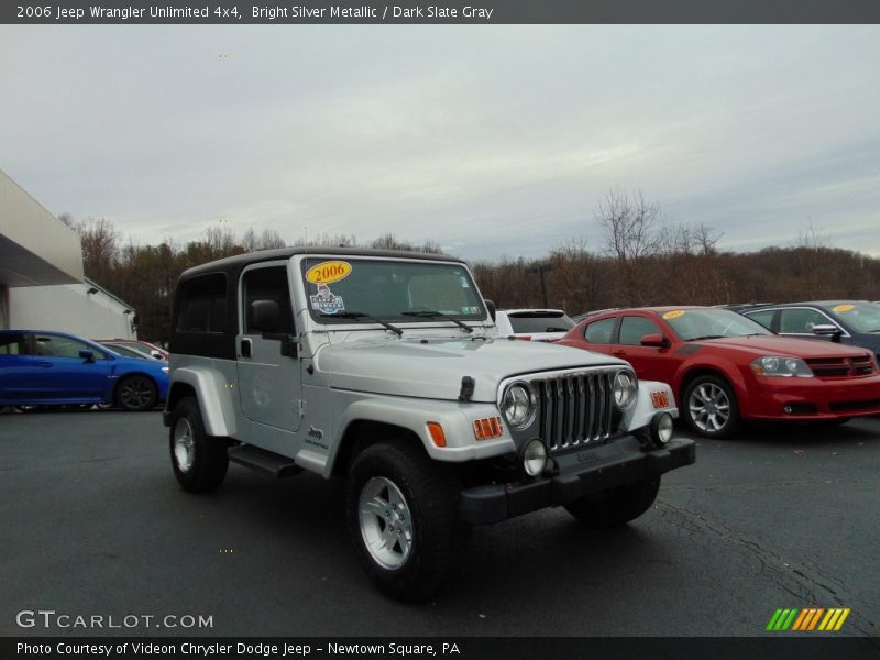 Bright Silver Metallic / Dark Slate Gray 2006 Jeep Wrangler Unlimited 4x4