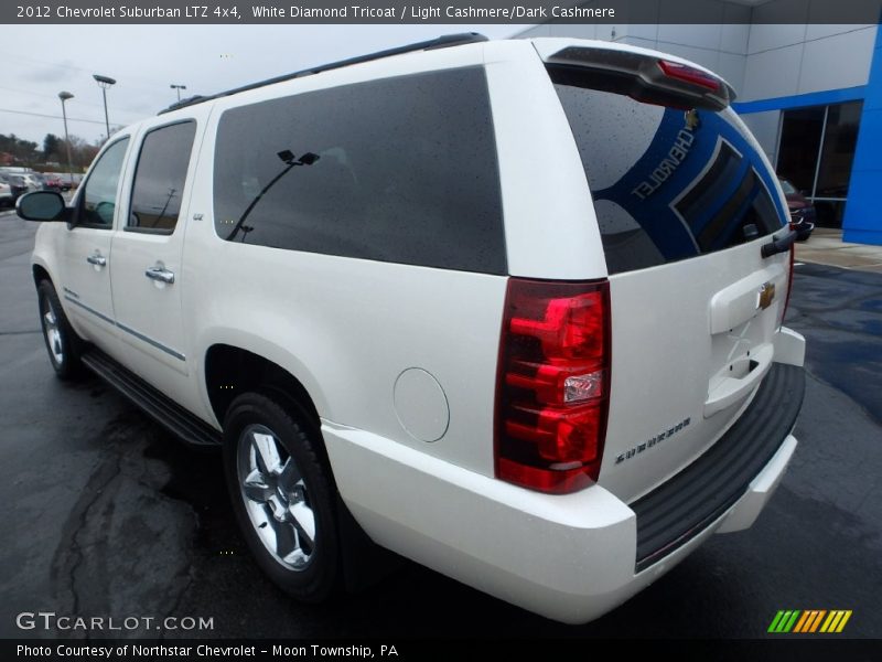 White Diamond Tricoat / Light Cashmere/Dark Cashmere 2012 Chevrolet Suburban LTZ 4x4