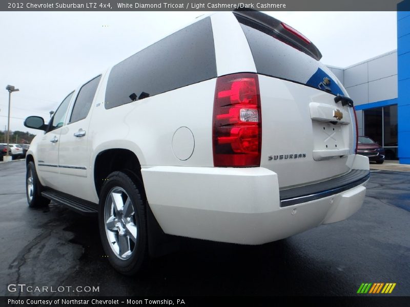 White Diamond Tricoat / Light Cashmere/Dark Cashmere 2012 Chevrolet Suburban LTZ 4x4