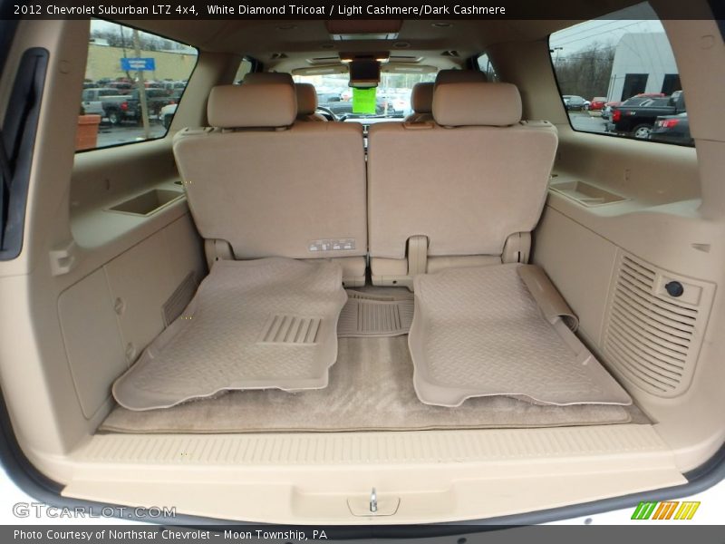 White Diamond Tricoat / Light Cashmere/Dark Cashmere 2012 Chevrolet Suburban LTZ 4x4