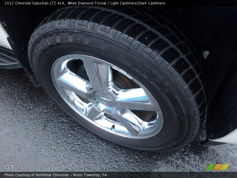 White Diamond Tricoat / Light Cashmere/Dark Cashmere 2012 Chevrolet Suburban LTZ 4x4