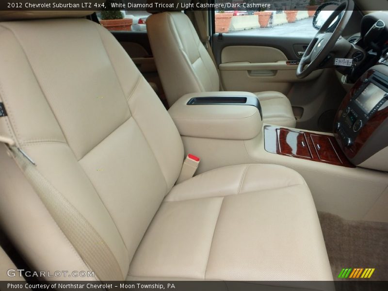 White Diamond Tricoat / Light Cashmere/Dark Cashmere 2012 Chevrolet Suburban LTZ 4x4