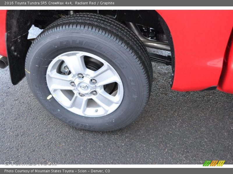 Radiant Red / Graphite 2016 Toyota Tundra SR5 CrewMax 4x4